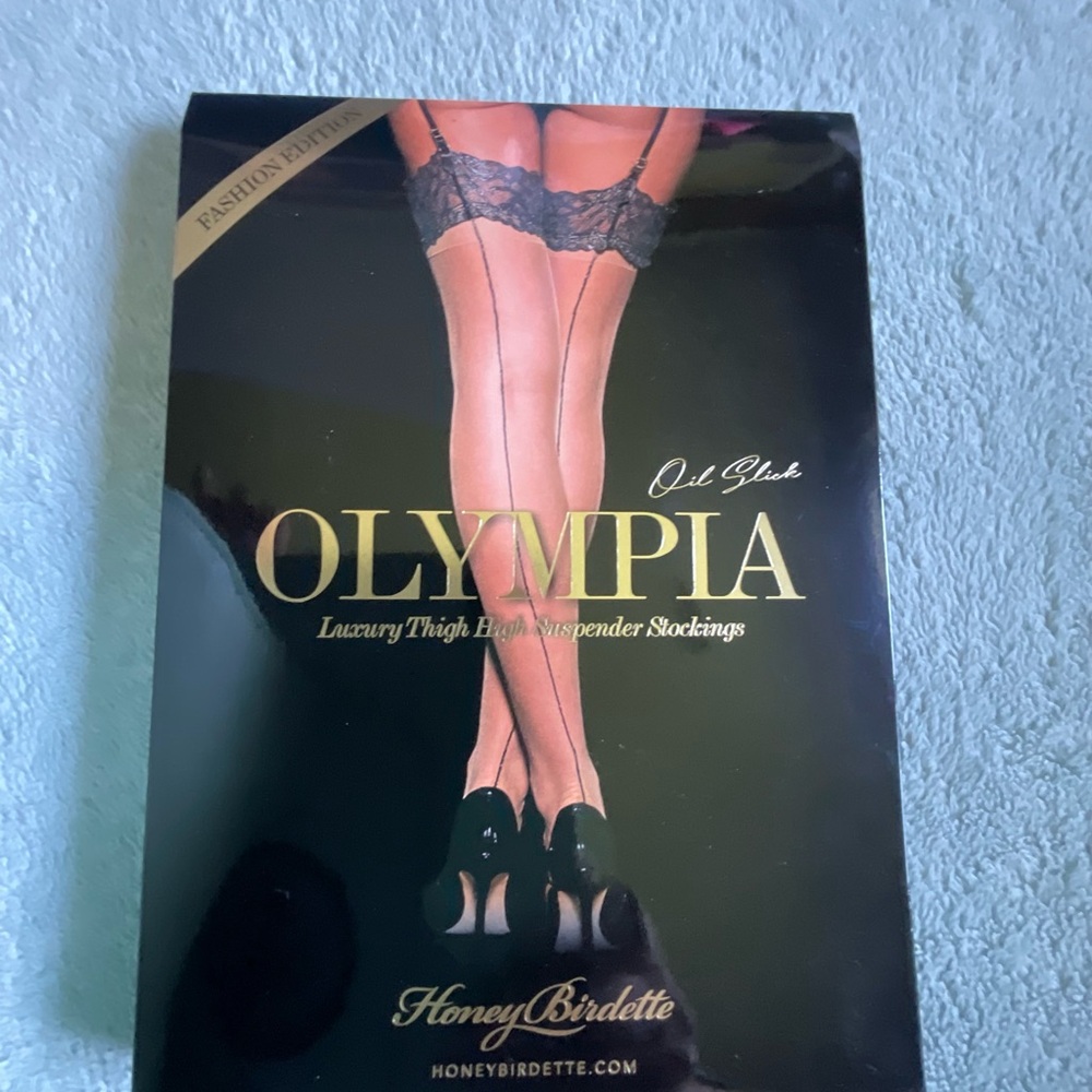 Honey Birdette Olympia Thigh High Stockings